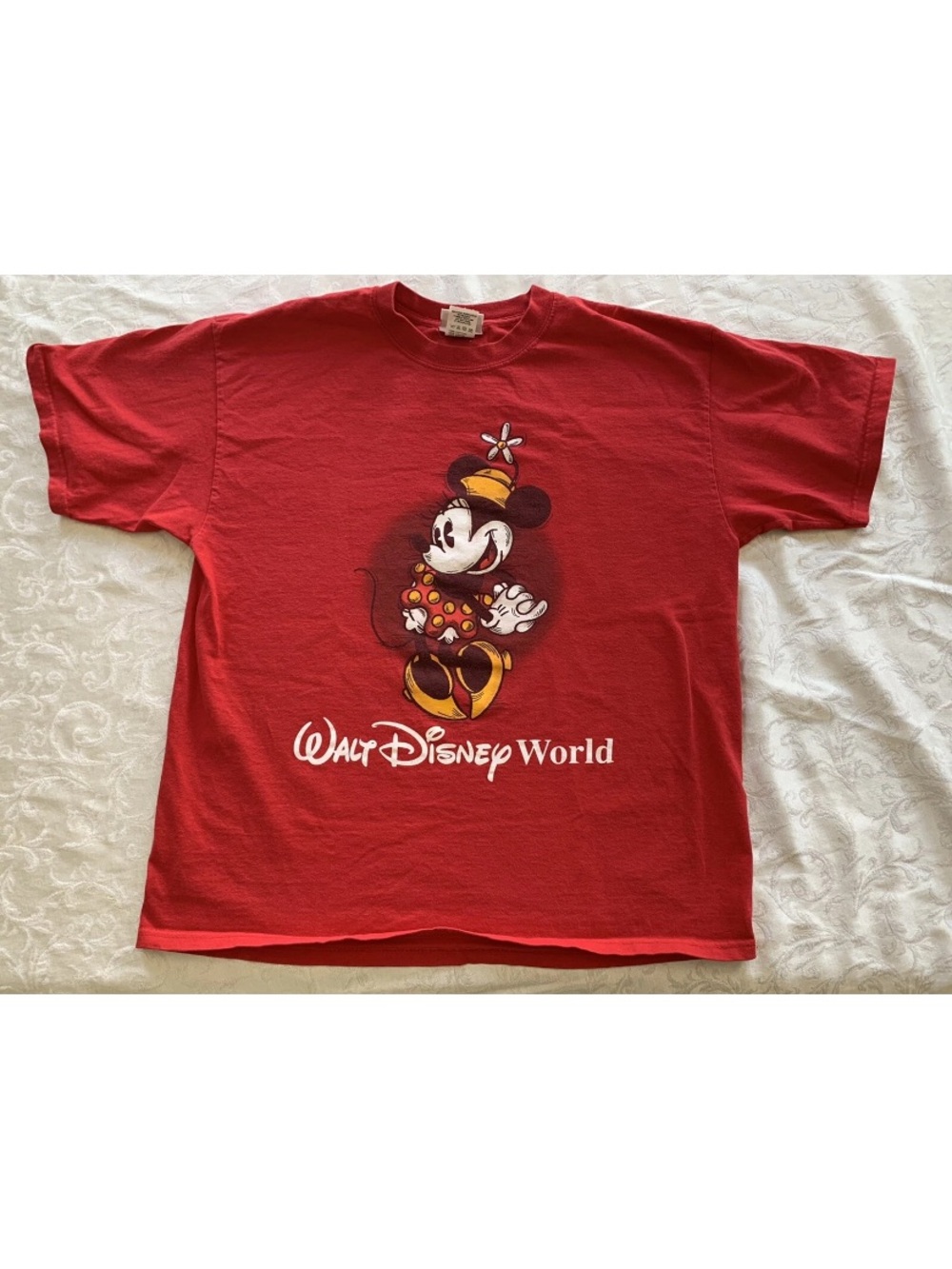 Vintage Walt Disney World Minnie Mouse TShirt Adult Large *Flaw